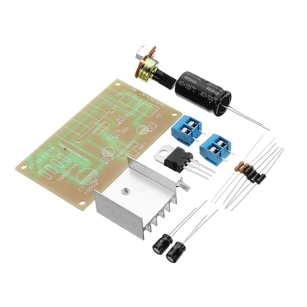 DIY DC/AC To DC LM317 Power Continuous Adjustable Voltage Regulator 1.25V-37V With Protection Kit