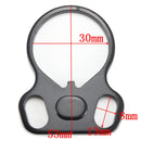 Tactical End Plate Oval Dual Loop Sling Ring Mount Adapter Right/Left Handed