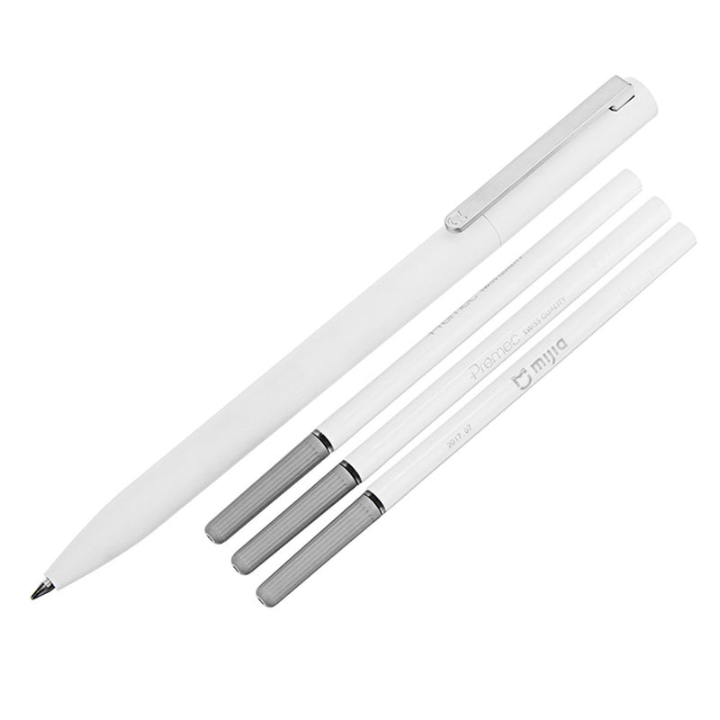 Xiaomi Mijia Smooth 0.5mm Writing Point Durable Signing Pen WIth 3Pcs Black Ink Refill