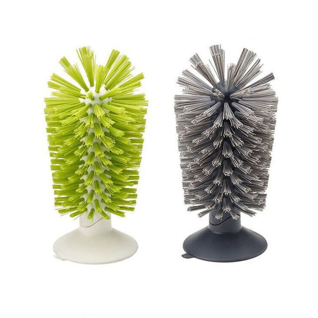 Honana Sink Suction Cup Base Cleaning Brush Bottle Glass Wine Cup Brush Kitchen Cleaning Antibacteri