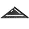 Drillpro 7Inch/12Inch Triangular Measuring Ruler Aluminum Alloy Metric/Imperial Triangle Angle Protractor