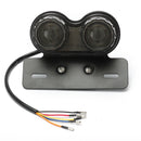 Motorcycle 40 LED Rear Tail Stop Brake Light License Plate Lamp Bracket Holder
