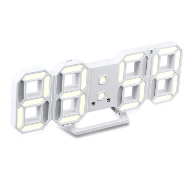 Loskii HC-28 Creative USB Charging 3D Digits Display Adjustable Brightness Alarm Clock