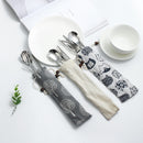 7Pcs Reusable Stainless Steel Coffee Tea Milk Drinking Straw Fork Chopsticks Set