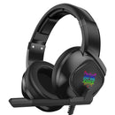 Onikuma K19 Single-Plug RGB Light-Emitting Gaming Wired Headphone Stereo Sound Headset With Microphone LED Audio Cable