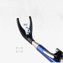 GW 1.9m/2.1m/2.3m Stainless Steel+Rubber+Silica Gel Fishing Bracket Outdoor Portable Retractable Fishing Holder Fishing Chair Accessories -Blue