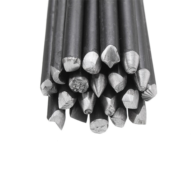 20pcs Assorted Punches for Jewelry Flower Punch Stamp Steel Stamp Punch Tool