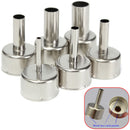 6Pcs 3/5/6/8/10/12mm Circular Nozzles For Hot Air Soldering Station 858A 858D