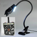 Soldering Iron Exhaust Fan Solder Smoke Exhauster Remover Fume Extractor with LED Lighting