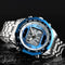SKMEI 1493 Fashion Men Digital Quartz Watch 3ATM Waterproof Luminous Display Dual Display Watch