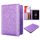 RFID Anti-Scanning Bling Leather Card Bag Passport Case Travel Camping Wallet Coin Purse Card Holder