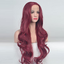 Large Red Wavy Long Wig In Red
