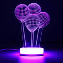 3D Illusion USB LED Night Light 7 Color Changing Desk Table Lamp Xmas Gift