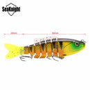 SeaKnight SK001 1PCS Hard Fishing Lure 80MM 19G Sinking Swimbait 7 Sections Jointed Bait
