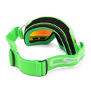 Motorcycle Racing Ski Goggles Uv Protection Anti Fog Green Frame