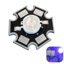 3W UV Ultraviolet LED Bead Light DIY Lamp Chip With 20mm Star Base