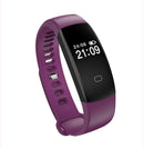 F08HR OLED Heart Rate Health Monitor Smart Watch Bracelet Pedometer IP67 Waterproof