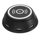 20W 110V-220V 6 USB Ports Qi Wireless Charger For iPhone X/ 8/ 8P Galaxy S8/S8+
