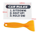 CAR RULES Funny Auto Decal Car Truck Vinyl Body Bumper JDM Racing Windshield Sticker