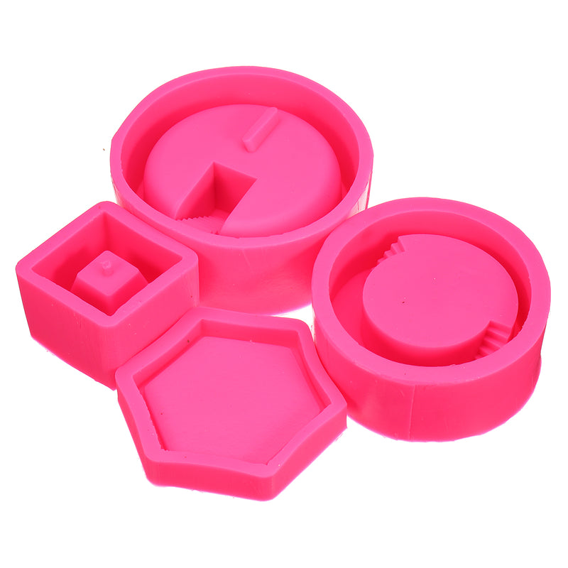 3D Silicone Flower Pot Mold Succulent Plant Concrete Vase DIY Craft Mould Decorating