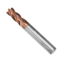 Drillpro 1-8mm 4 Flutes Tungsten Carbide End Mill Cutter HRC55 AlTiN Coating End Mill Cutter CNC Tool