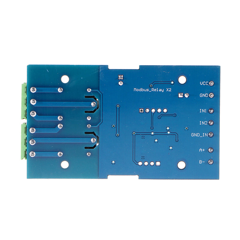 Dual Modbus-Rtu 2-way Relay Module Switch Input and Output RS485/TTL Communication Controller