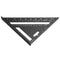 Drillpro 7Inch/12Inch Triangular Measuring Ruler Aluminum Alloy Metric/Imperial Triangle Angle Protractor