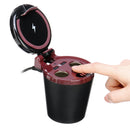 12-24V 80W Dual USB Universal QI Wireless Charging Cup Car Charger