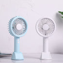 IPRee 3 In 1 5V Mini USB Handheld Desktop Fan 3 Modes Cooling Wind Speed LED Light Phone Holder