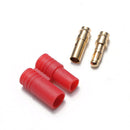 5PCS 3.5MM Gold Plated Banana Plug With Belt Sheath