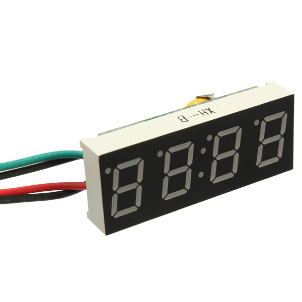 DC 7-30V Digital LED Clock For Car Truck Motorcycle Motor 24 Hour Time