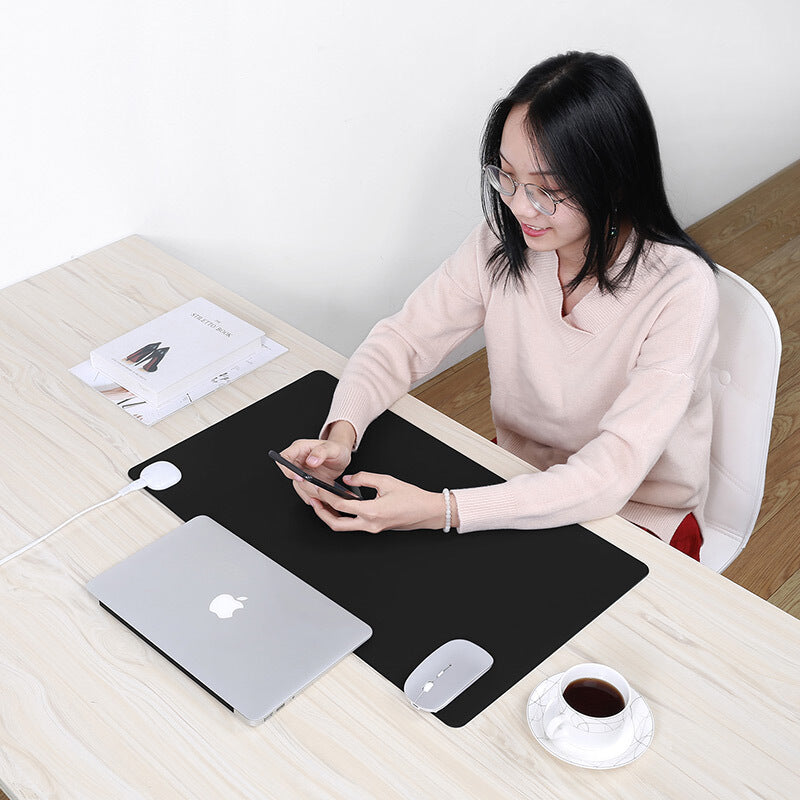 BUBM JRZD-B Heating Pad Desktop Mouse Pad Warm Table Mat Electric Heating Plate Writing Mat for Office Home