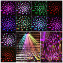 ARILUX 5W RGBWP LED Sound Activated Remote Control Crystal Ball Stage Light for Christmas Party