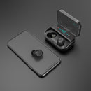Dual bluetooth 5.0 TWS Wireless Earphone Digital Display IPX7 Waterproof In-ear Headphone with Mic Charging Box