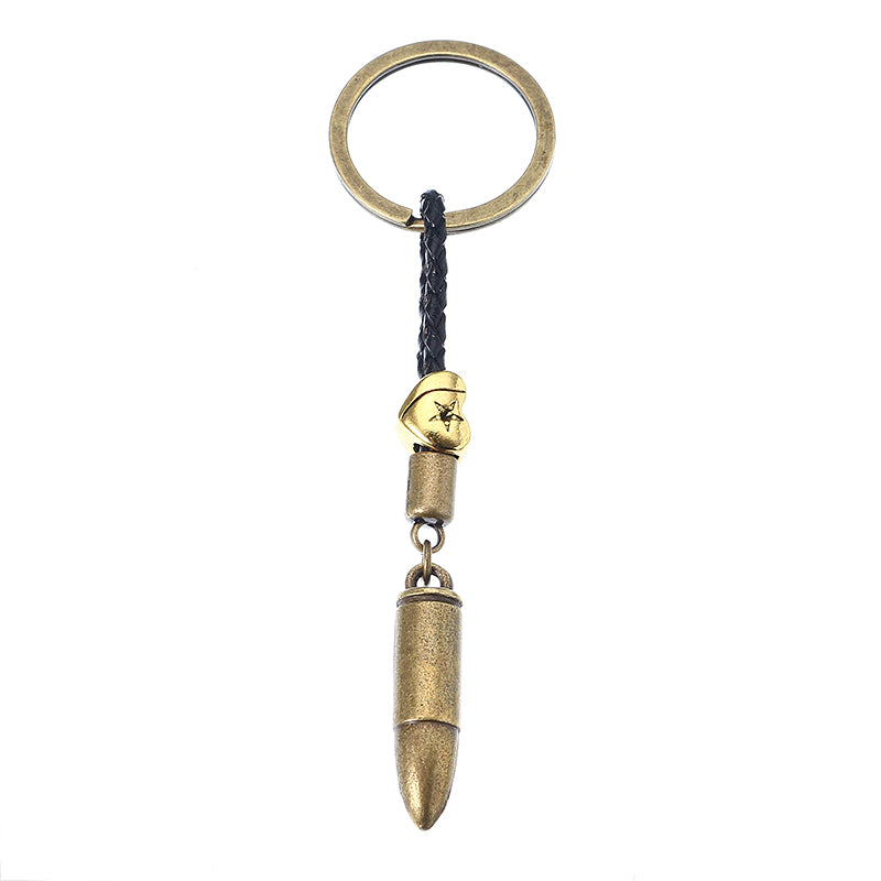 Suicide Spuad Keychain Bullet and Gun Pendant Keyring Gift