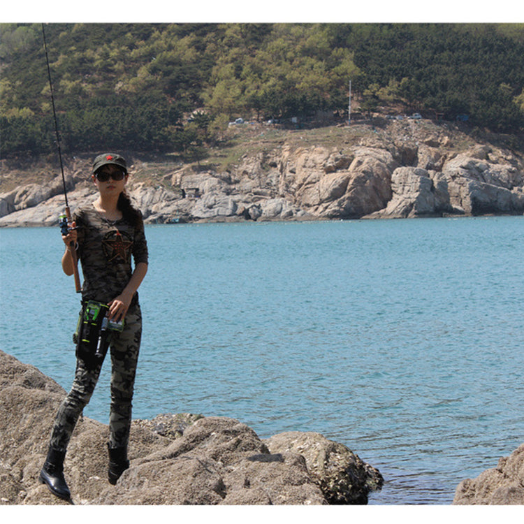 ZANLURE 19x6x33cm Nylon Black Lure Fishing Bag Outdoor Multi-functional Tactical Waist Leg Pack