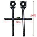 Double Head Folding Ruler Drill Guide Locator Ceramic Tile Hole Locator Pocket Hole Jig Punching Tool