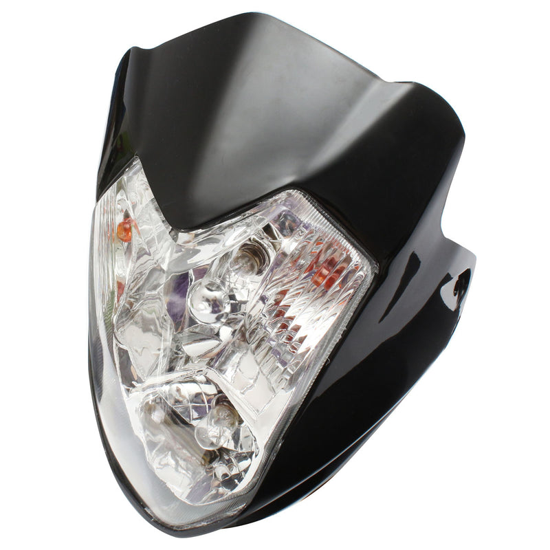 H4 Hi/Lo Headlight Turn Signal Housing with Amber Lamp Motorcycle ATV