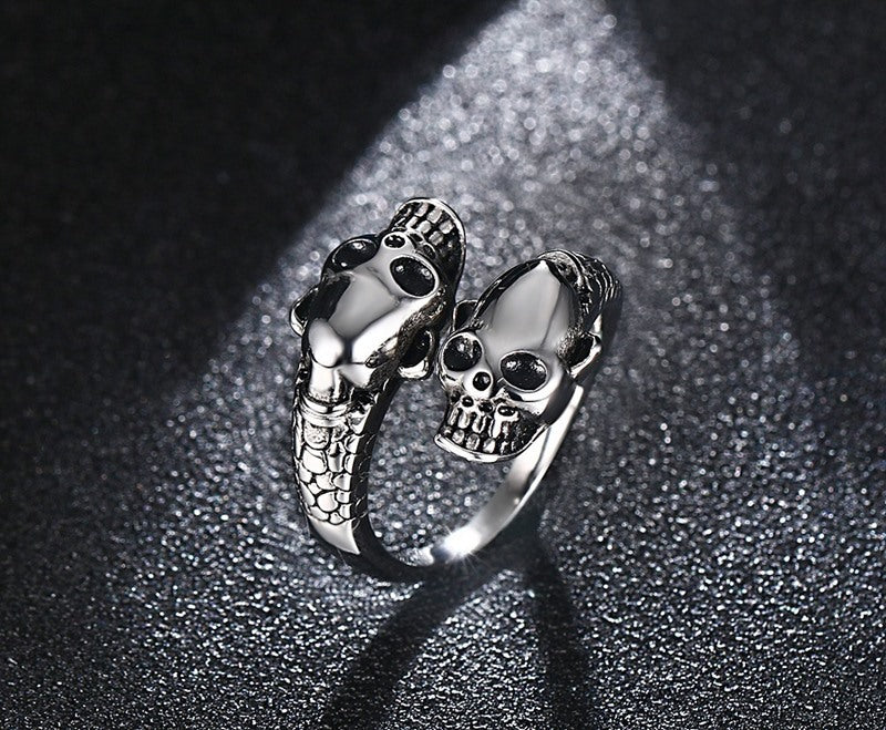 Open Skull Casting Men's Ring Jewelry