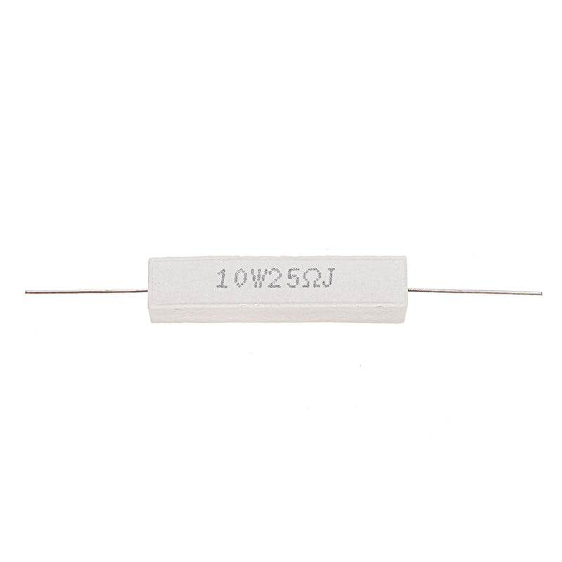 50pcs 10W 25 ohm 25R Ceramic Cement Resistor