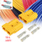 2Pcs 50A  DC12/24V Anderson Style Plug Connectors Anderson Power Plug 4X Terminals Yellow