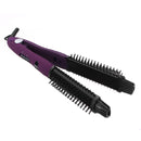 4 in 1 Dual Ionic Ceramic Hair Straightener Curler Wand Curling Iron Brush Roller