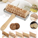 Merry Christmas Wooden Print Rolling Pin Christmas Decorations Dessert Tools