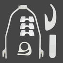 7Pcs Printing Fender Mudguard Support Protection Starter Kit Scooter Accessories Parts Replacement Sets For Xiaomi