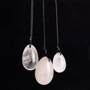 3Pcs Set Massage Rhodonite Natural White Crystal Jade Eggs Exercise Ball