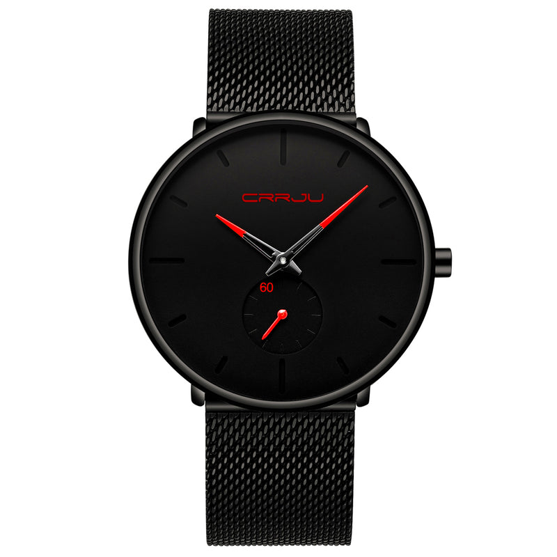 CRRJU 2150 Simple Dial Bright Needle Men Fashion Quartz Watch