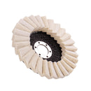 Drillpro 130mm Stianless Steel Wool Felt Flap Polishing Wheel Disc Angle Grinder Buffing Pads For Medical Glass Marble Metal