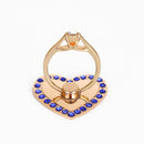 Universal 2 in 1 Crystal Finger Ring Stand Desktop Phone Bracket Phone Holder for Samsung Xiaomi