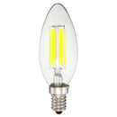 Dimmable E14 6W COB 600Lm Edison Filament Bulb LED Light Candle AC 110V