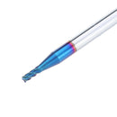 Drillpro 1-4mm HRC60 4 Flutes Milling Cutter Blue NACO Coated End Mill Cutter CNC Tool for Stainless Steel